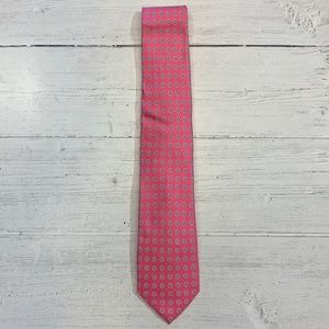 Tommy Hilfiger Pink Green Men Circular Skinny Tie